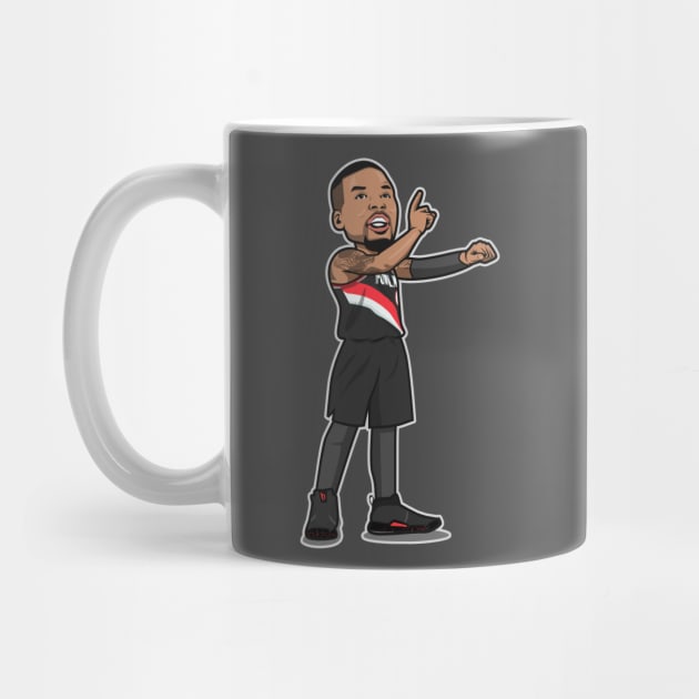 Damian Lillard Cartoon Style by ray1007